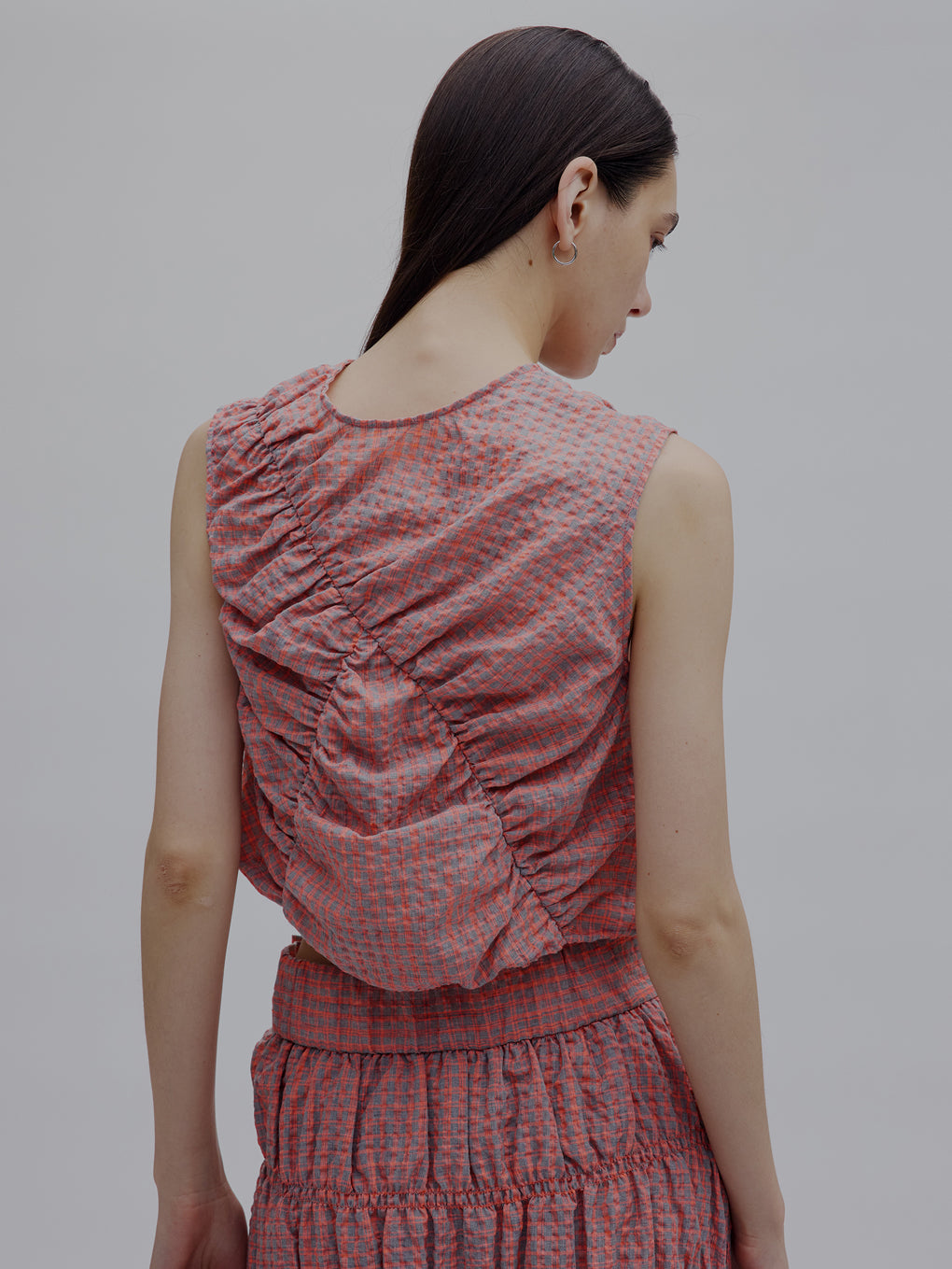 MEDI 2WAY SHIRRING TOP WITH SKIRT