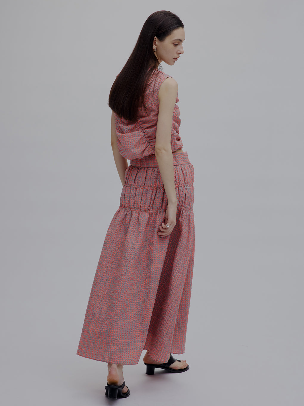 MEDI 2WAY SHIRRING TOP WITH SKIRT