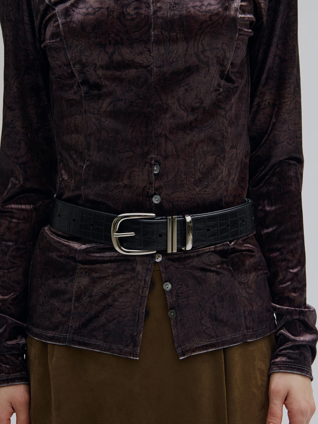 BOLD BUCKLE WIDE BELT