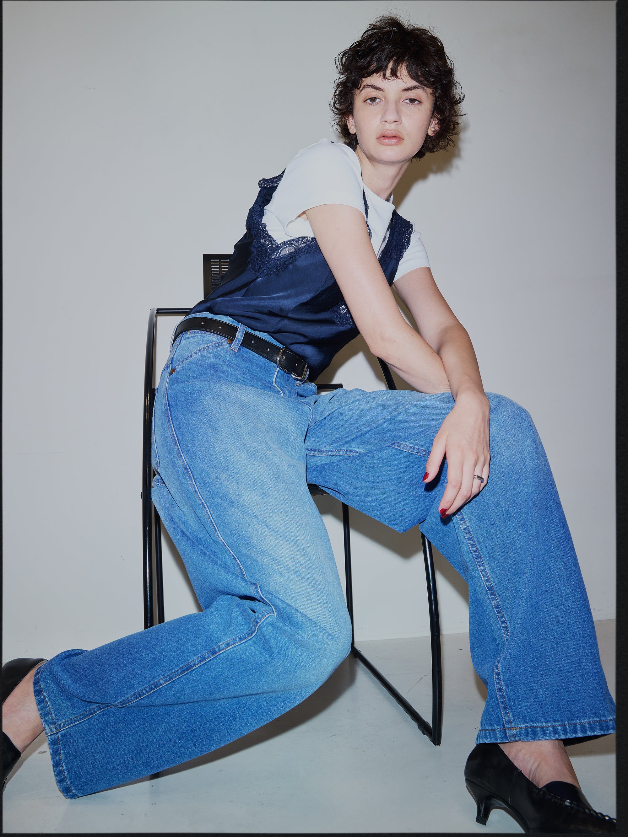 Wrangler×Ameri CURVE DENIM PANTS