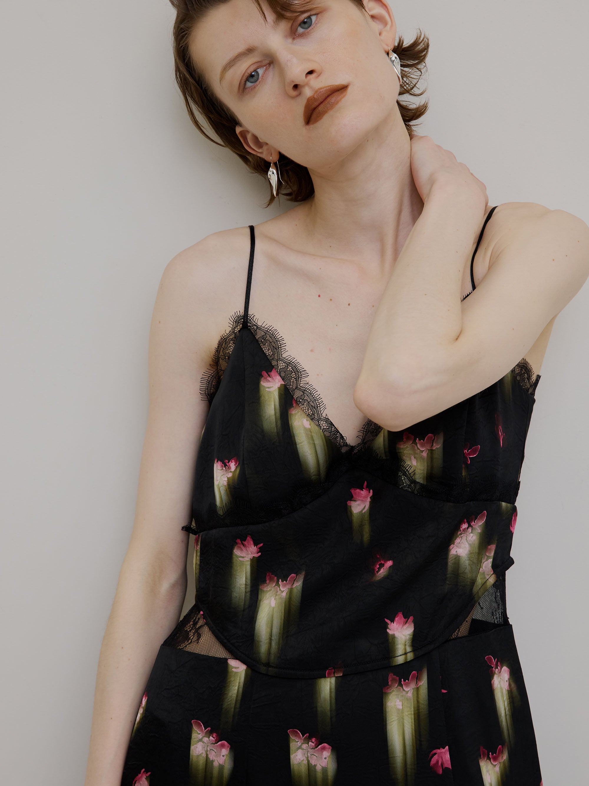 CLARA SATIN CAMI DRESS