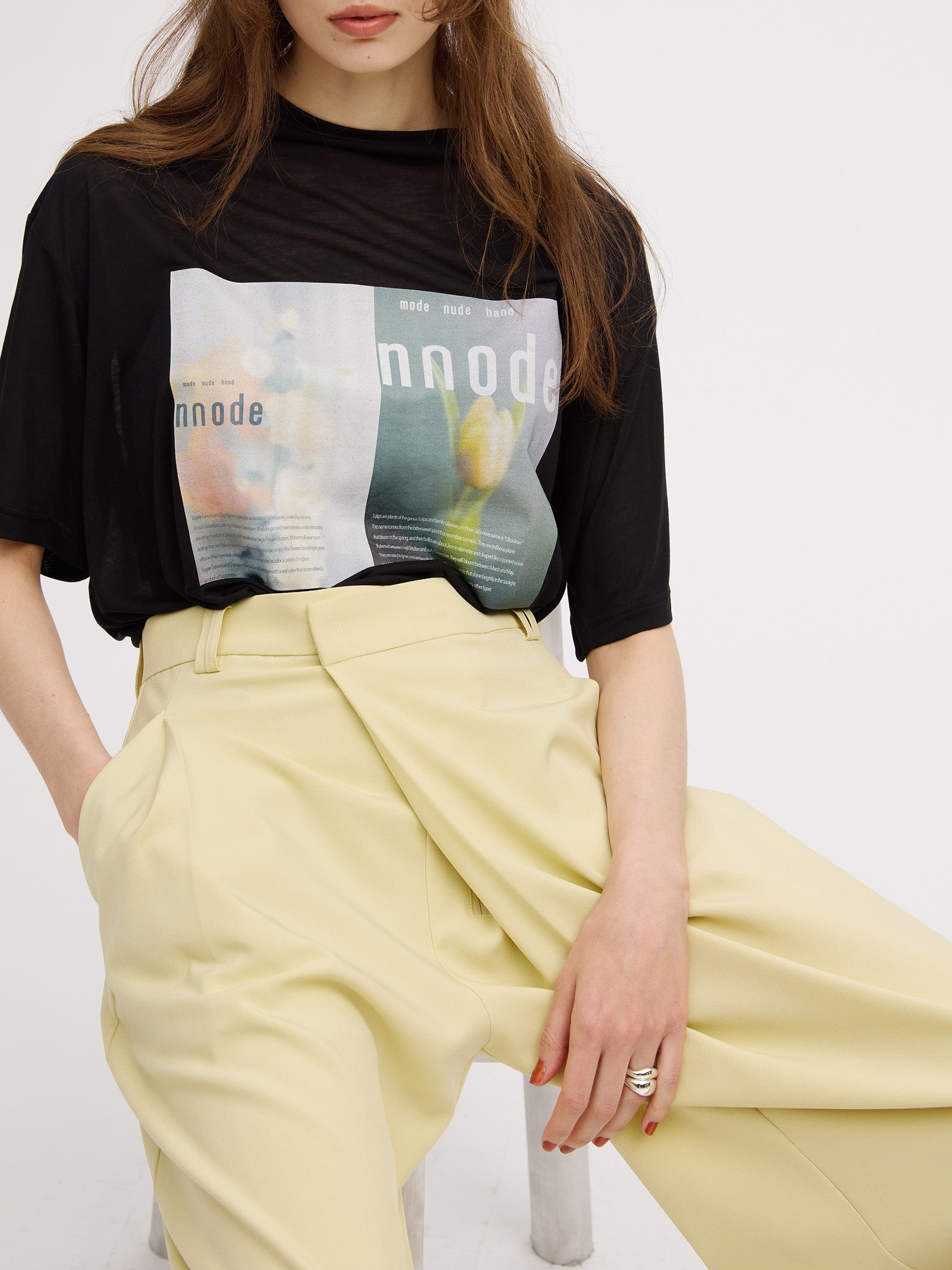 MEDI WIDE TUCK BONTAN PANTS