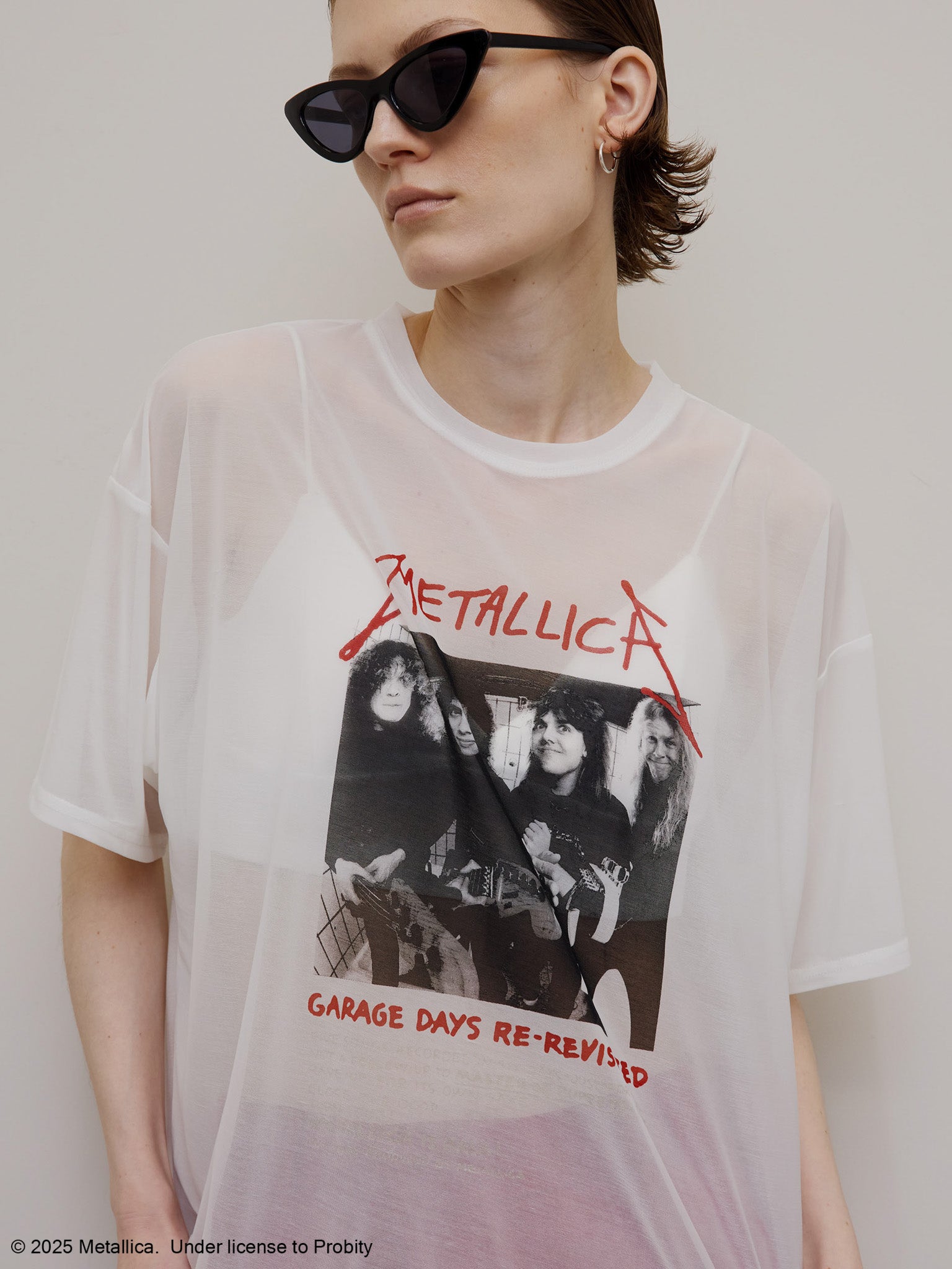 MEDI METALLICA SHEER TEE