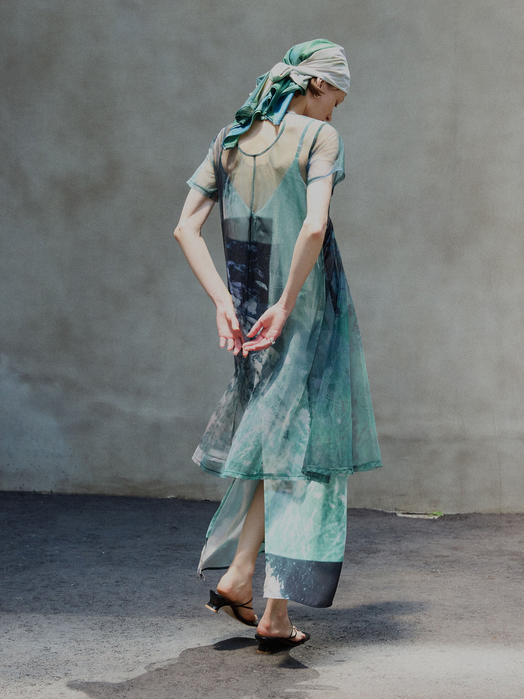 Silvia Conde Oliván×Ameri SHEER DRESS