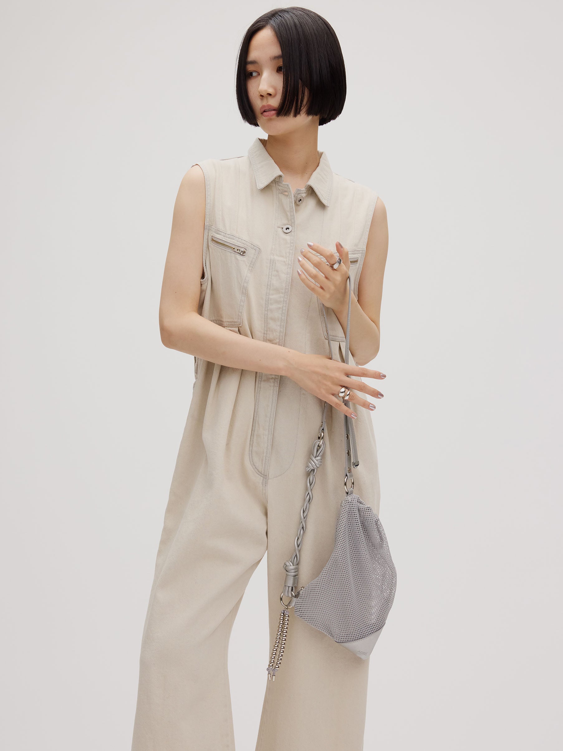 MEDI GRUNGE DENIM WIDE ROMPERS
