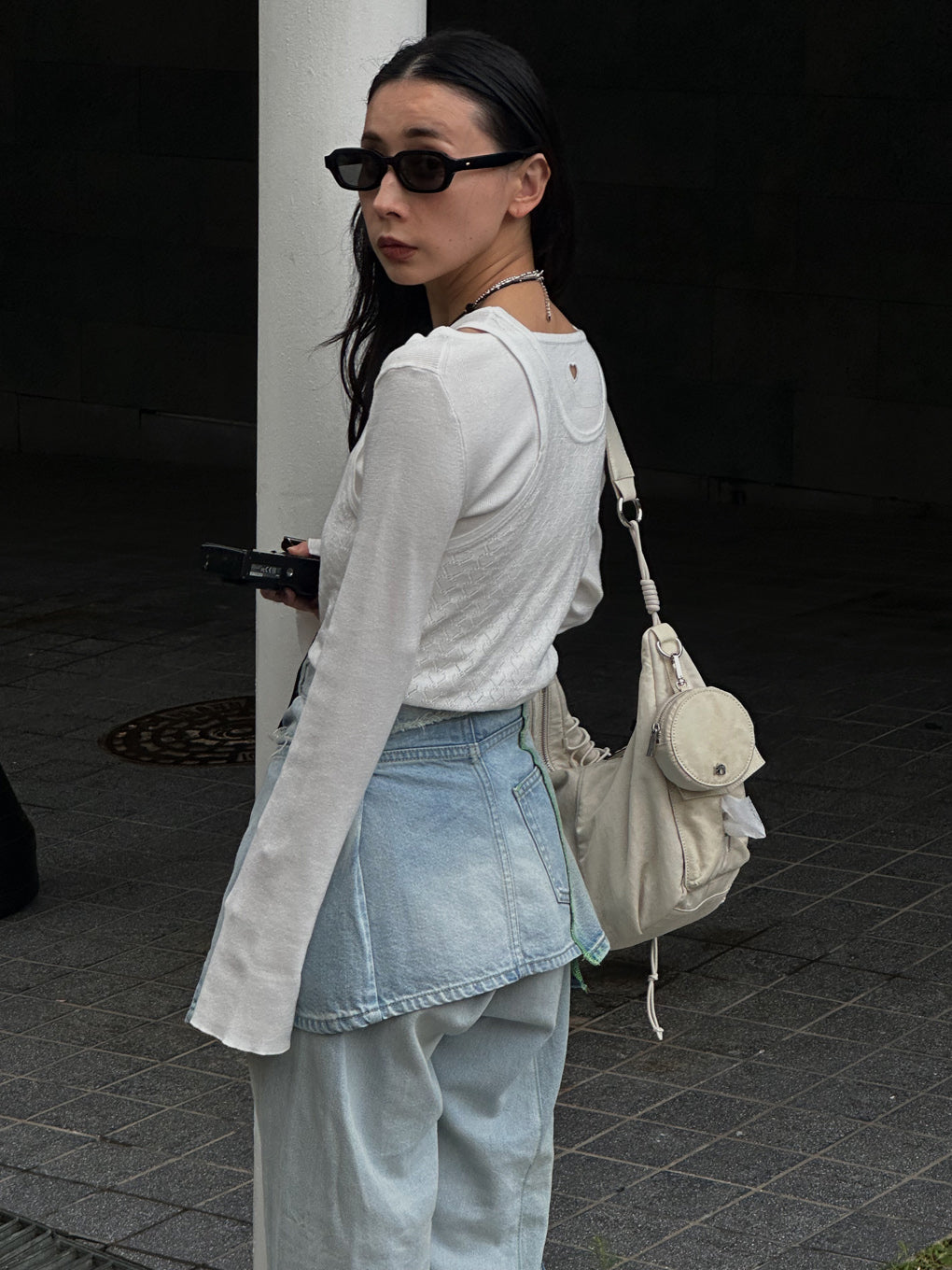 HEART TANK KNIT SET TOP