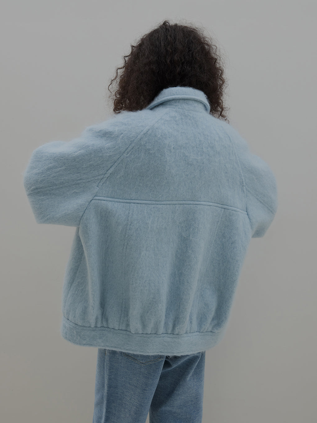 UND MOHAIR SHAGGY FLIGHT JACKET