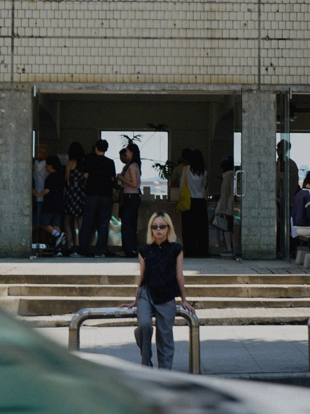 BONBOM×Ameri HOUNDSTOOTH STRAIGHT PANTS