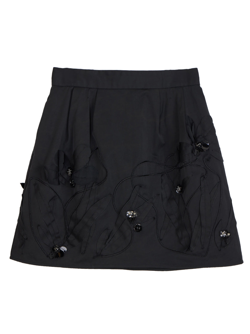 UND FLOUR MOTIF MINI SKIRT