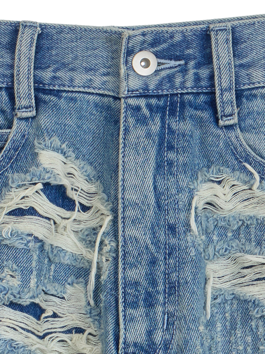 UND HARD DAMAGE LOOSE DENIM