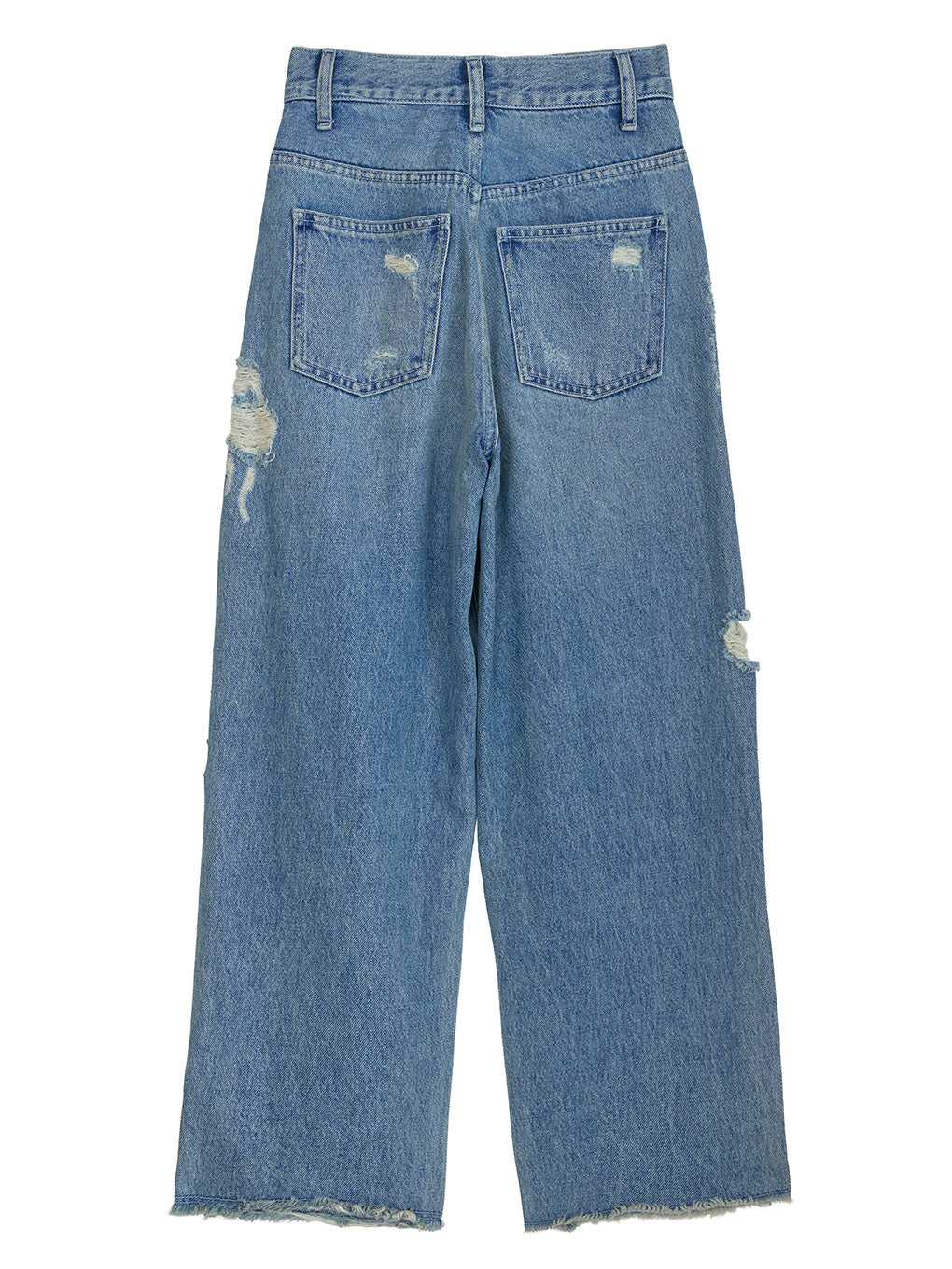 UND HARD DAMAGE LOOSE DENIM