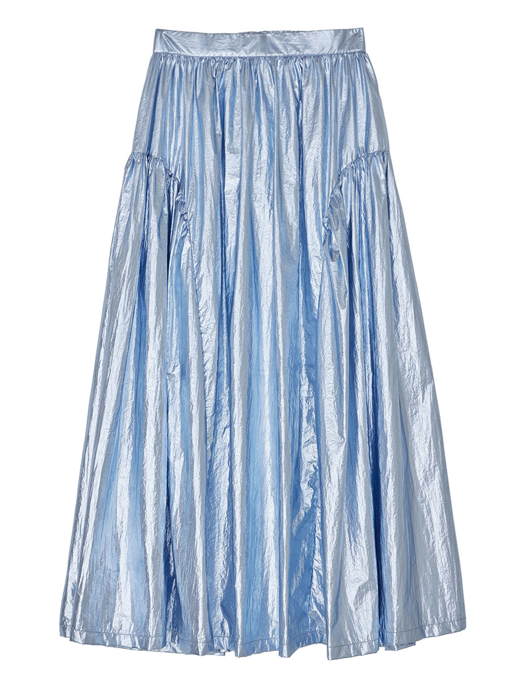 METALLIC VOLUME FLARE SKIRT