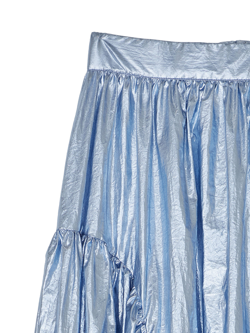 METALLIC VOLUME FLARE SKIRT