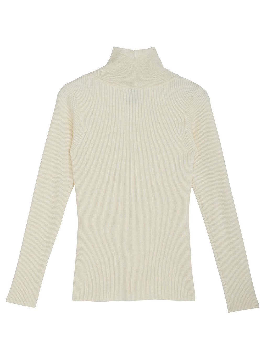 UND HIGH NECK BUTTON KNIT TOP