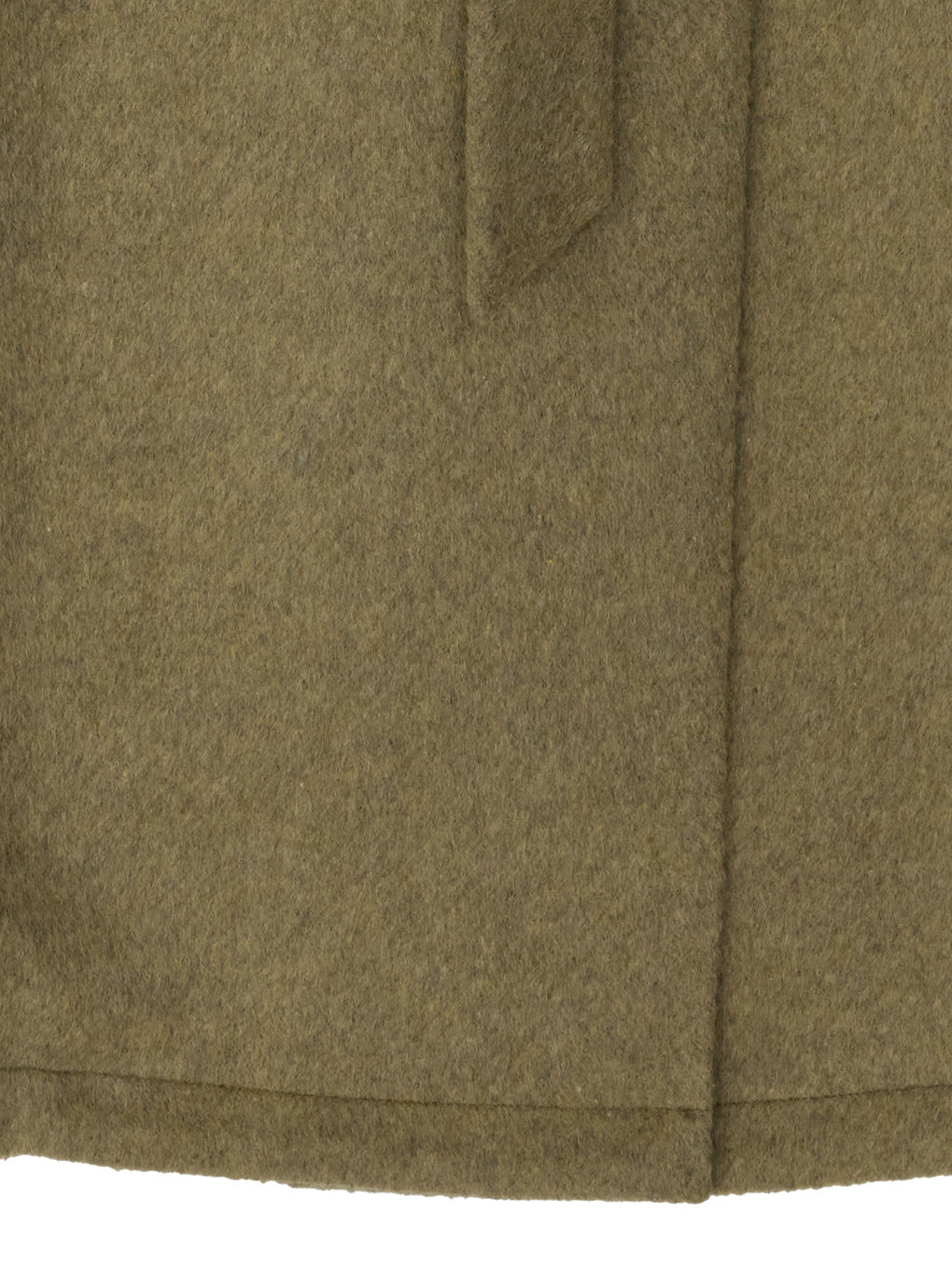 UND BIG ROUND COLLAR WOOL LONG COAT