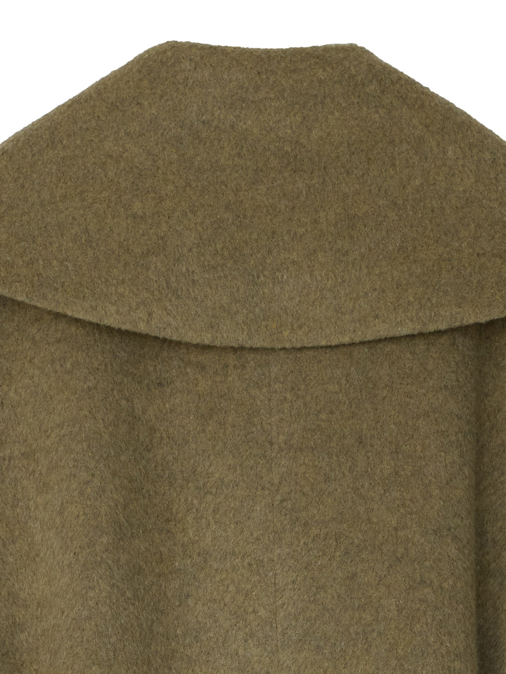 UND BIG ROUND COLLAR WOOL LONG COAT