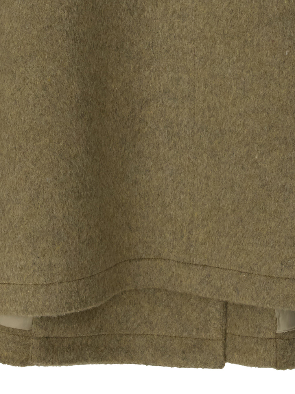 UND BIG ROUND COLLAR WOOL LONG COAT