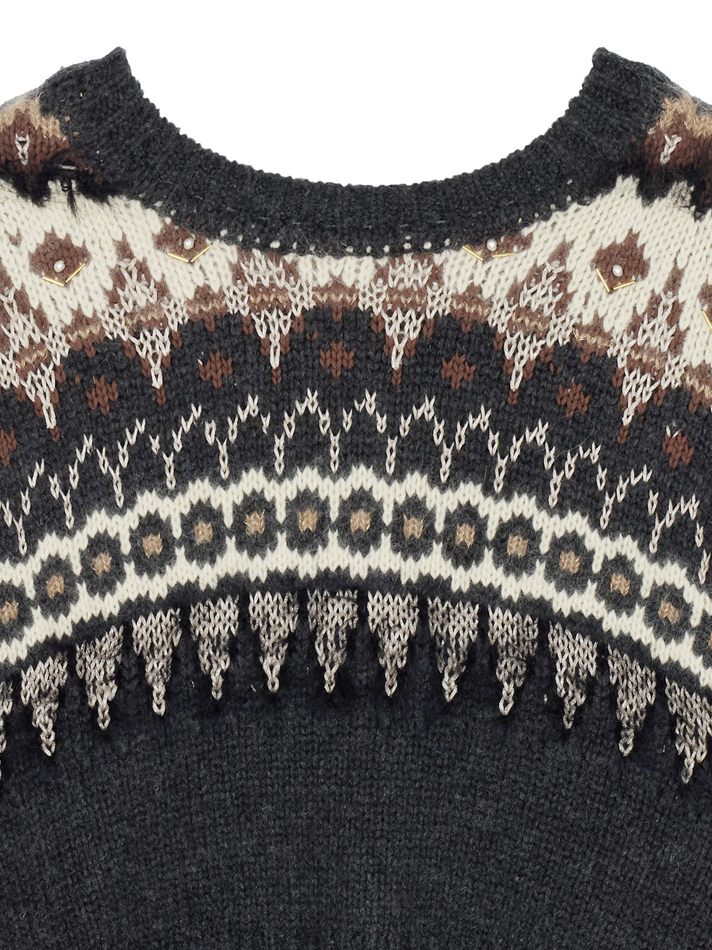 UND 2WAY LADY NORDIC KNIT CARDIGAN