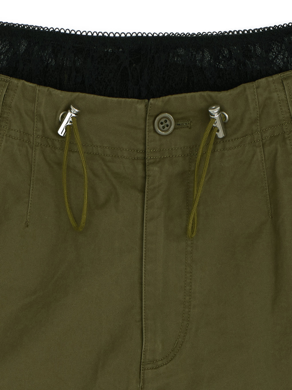 MILITARY SLIT LACE CARGO PANTS