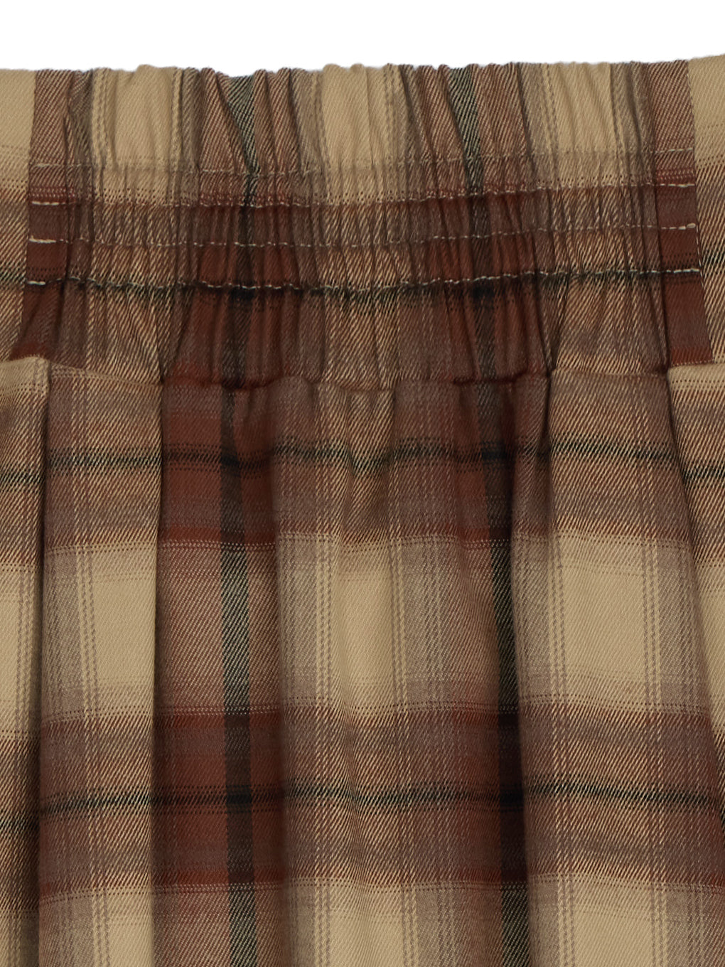 UND DRAPE CHECK SKIRT