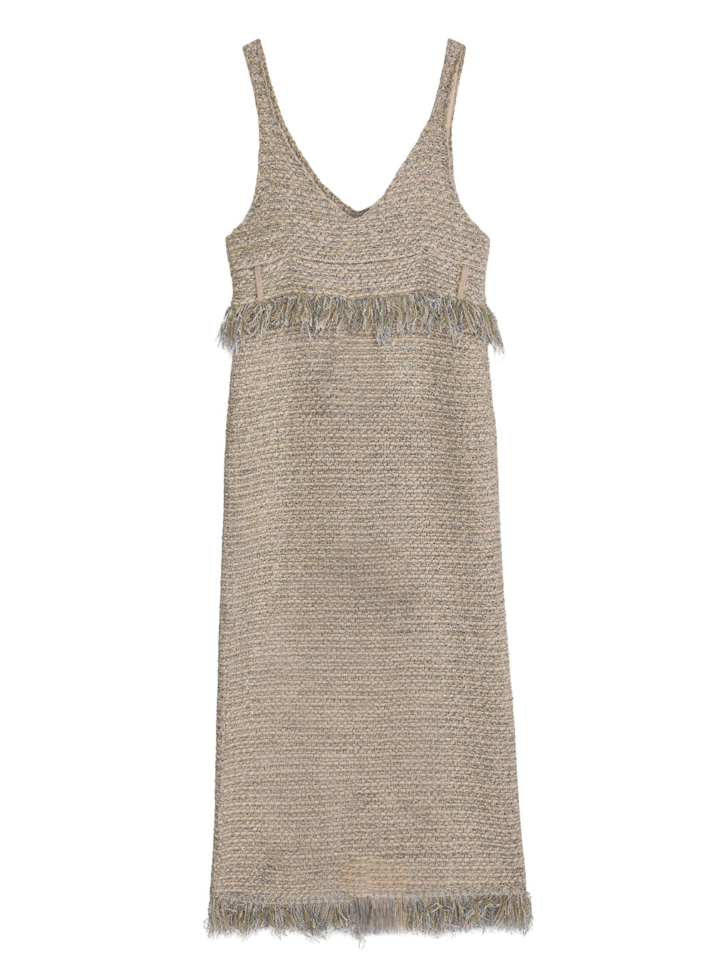 UND TWEED JUMPER SKIRT KNIT DRESS