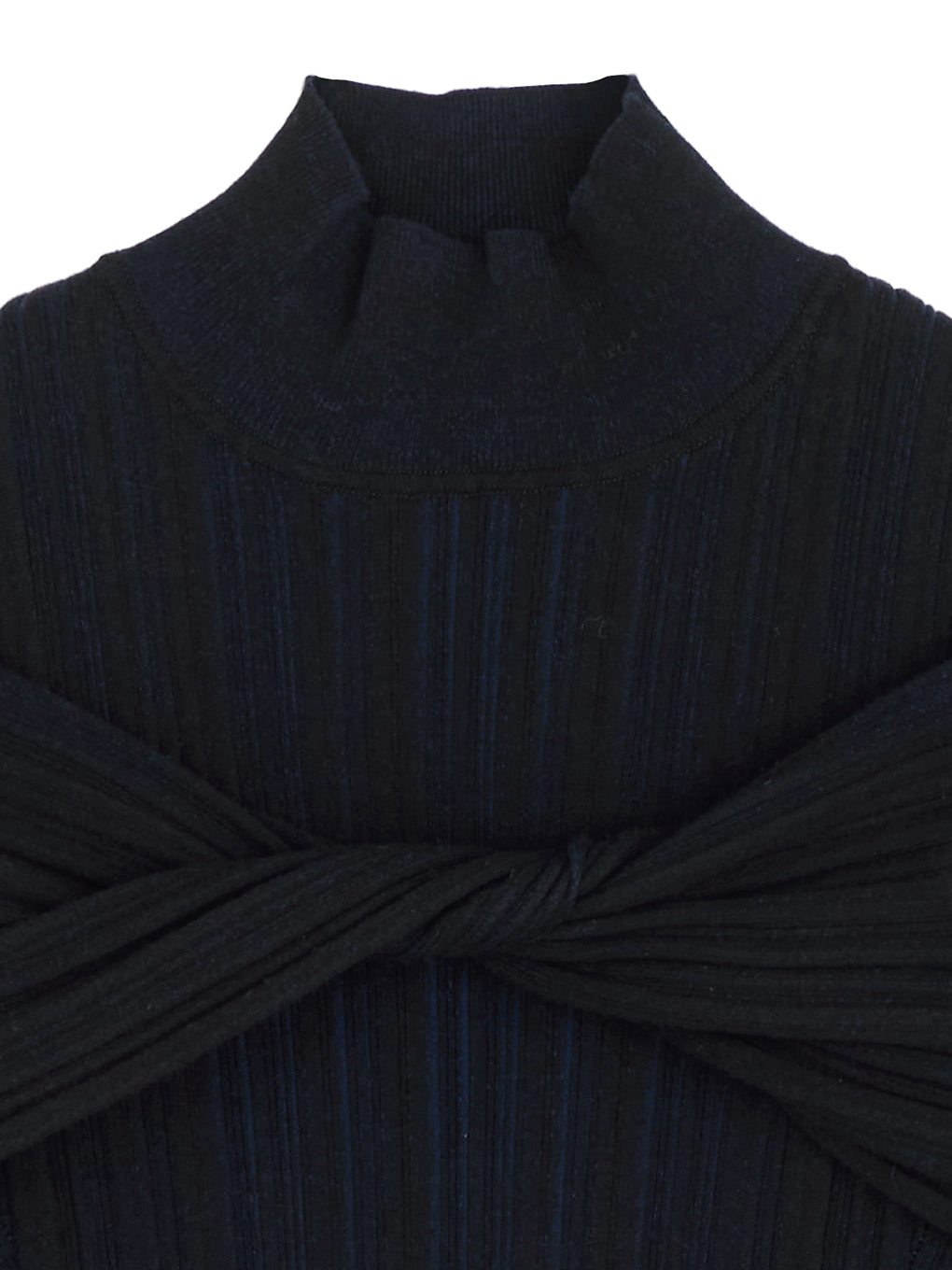 UND RANDOM RIB OFF SHOULDER KNIT DRESS