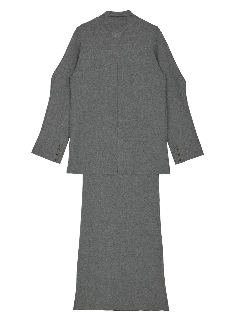 UND JACKET WINDING SKIRT KNIT SET DRESS