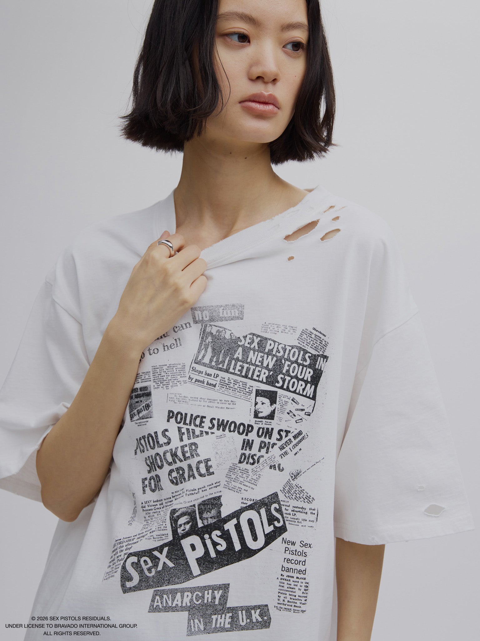 Sex Pistols DAMAGE OVERSIZE TEE