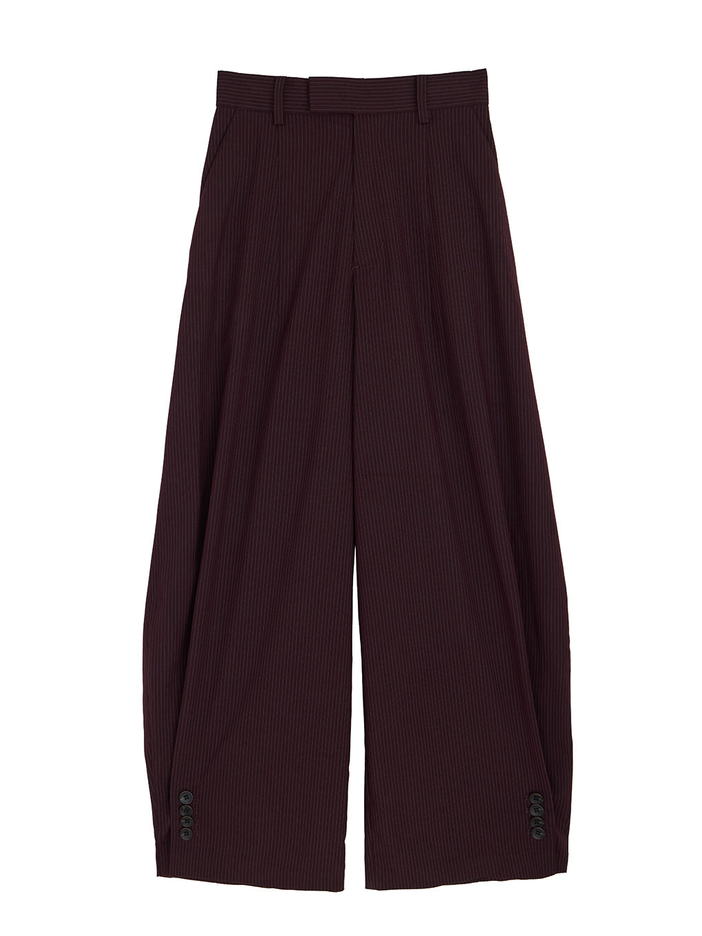 UND PINSTRIPE BARREL SILHOUETE PANTS