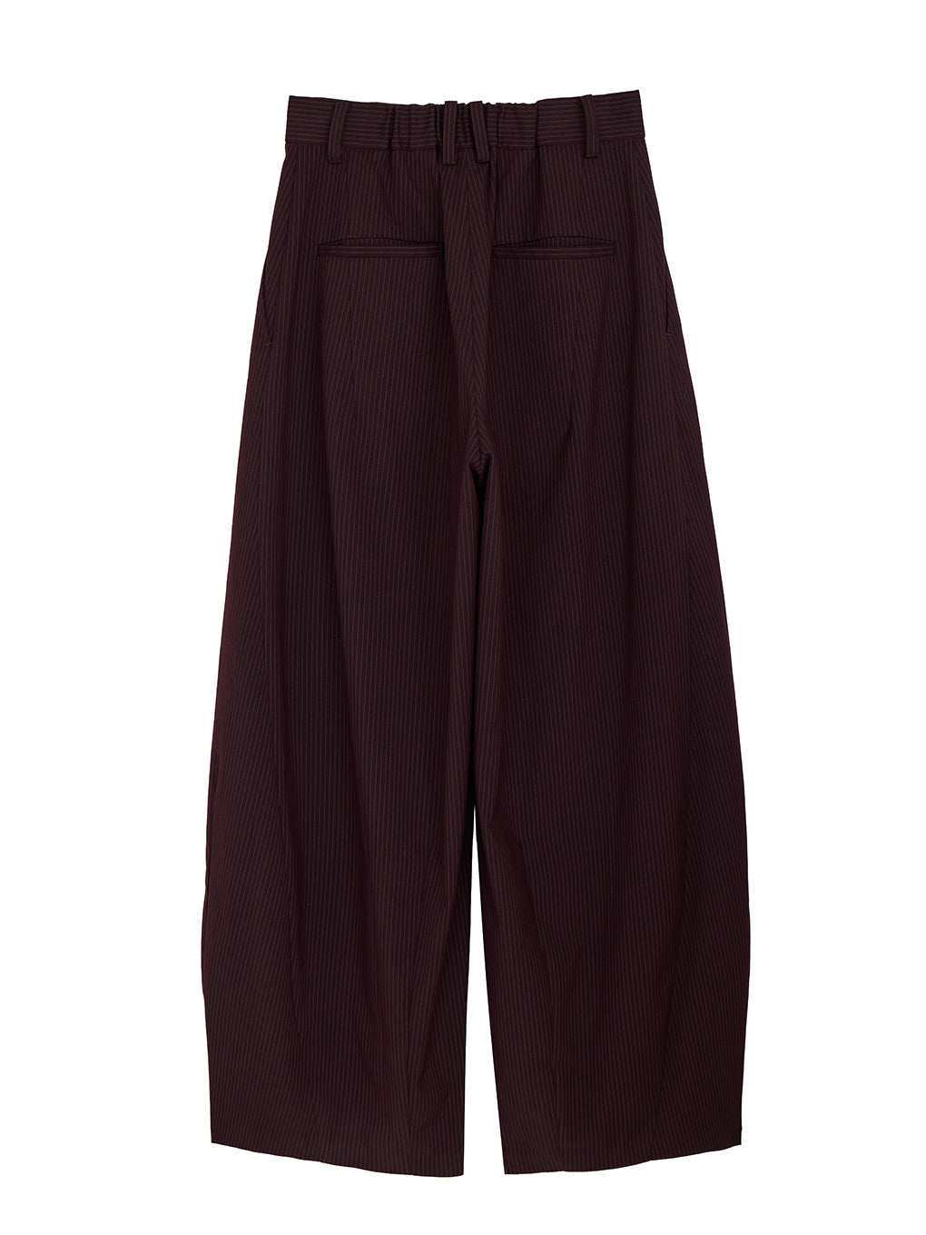 UND PINSTRIPE BARREL SILHOUETE PANTS