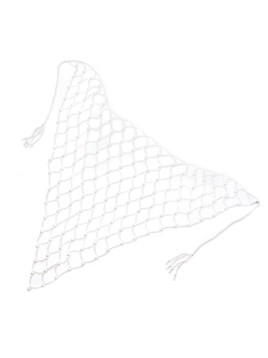 UND TRIANGLE PEARL SCARF