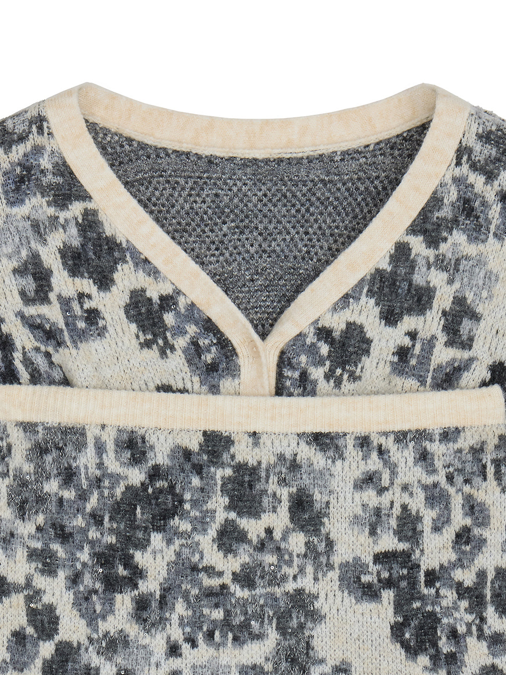 UND JACQUARD FLOWER BUISTIER SET KNIT