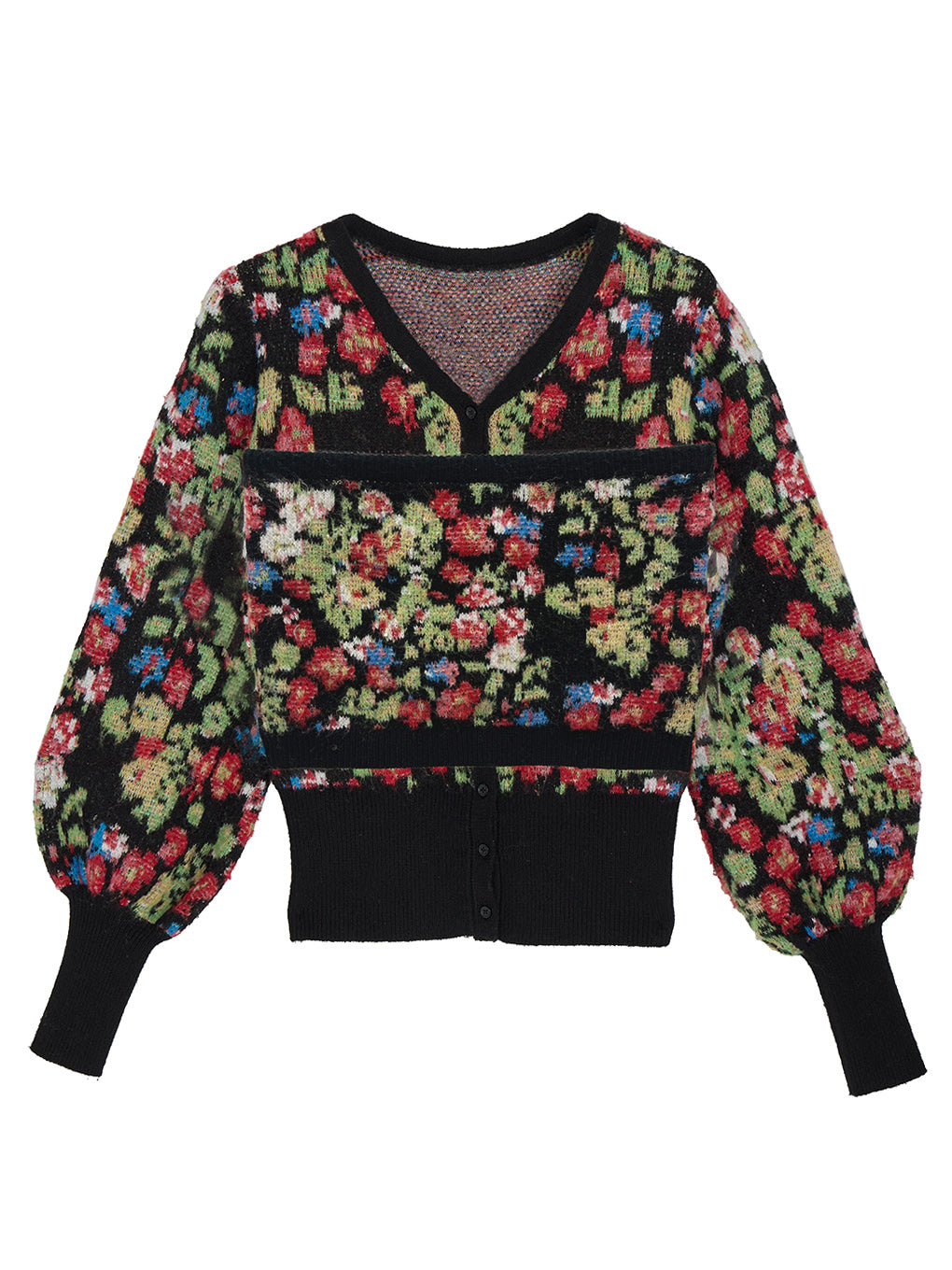 UND JACQUARD FLOWER BUISTIER SET KNIT