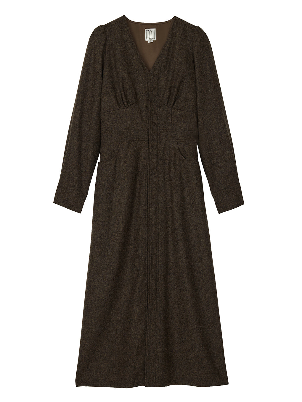 UND MELANGE FLANNEL DRESS