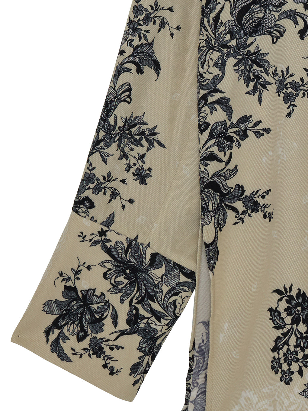 FLORAL LACE SCARF PRINT SHIRT