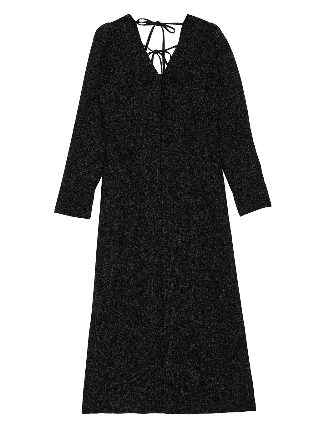 ADORABLE BACK RIBBON TWEED DRESS