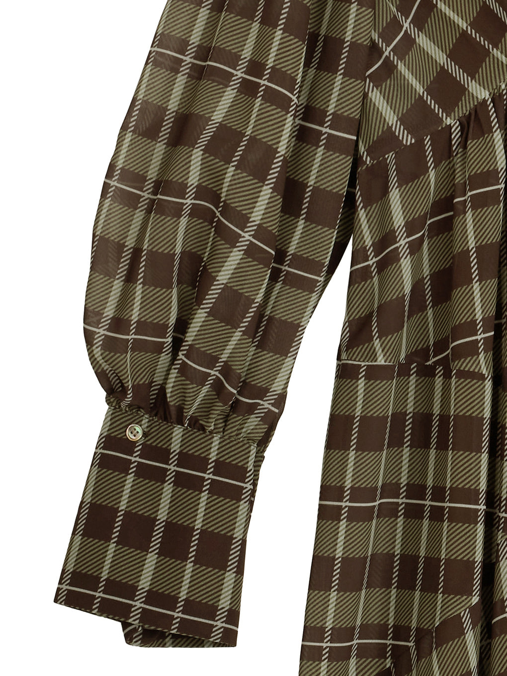 IRREGULAR PLAID PATTERN DRESS