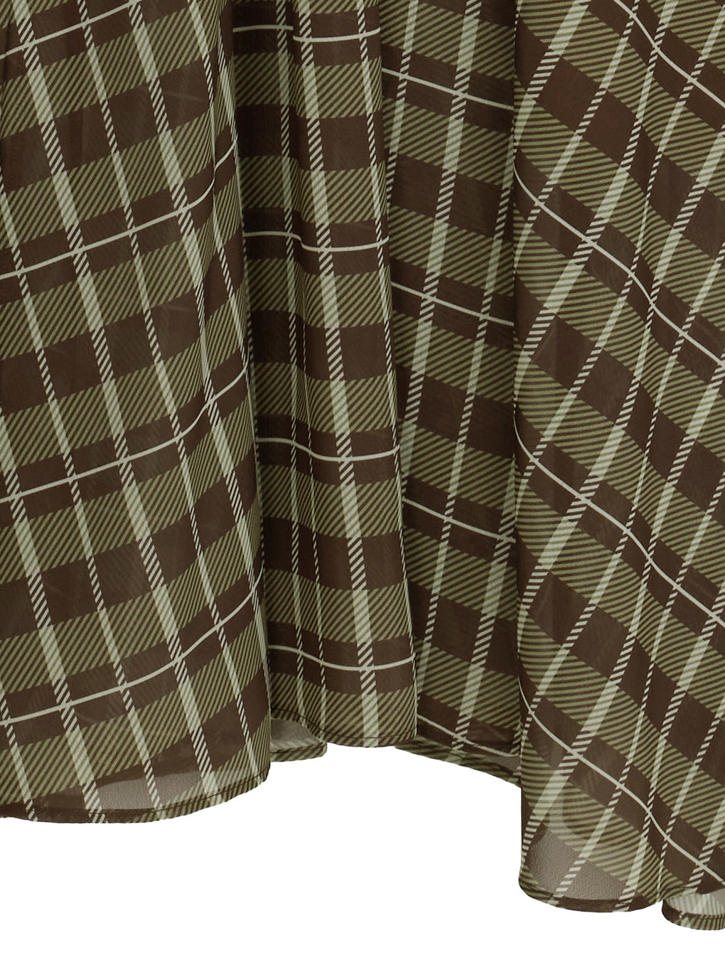 IRREGULAR PLAID PATTERN DRESS