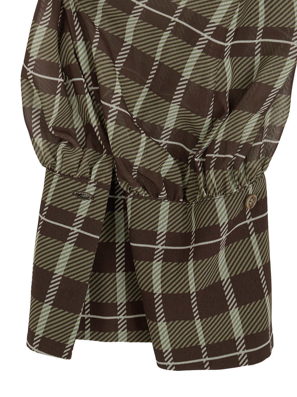 IRREGULAR PLAID PATTERN DRESS