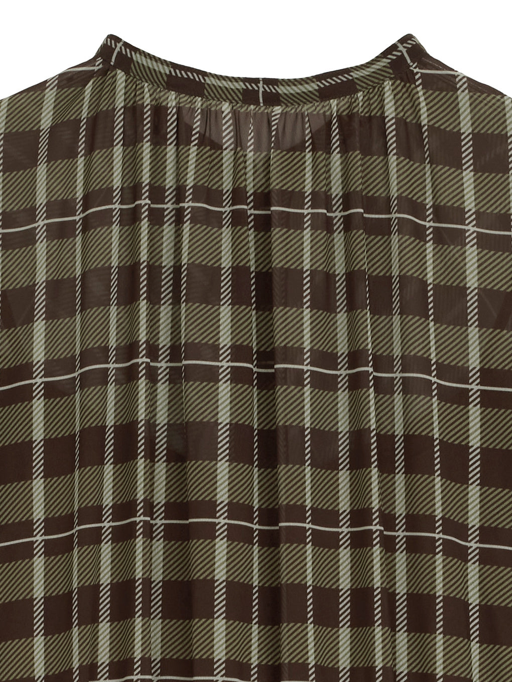 IRREGULAR PLAID PATTERN DRESS