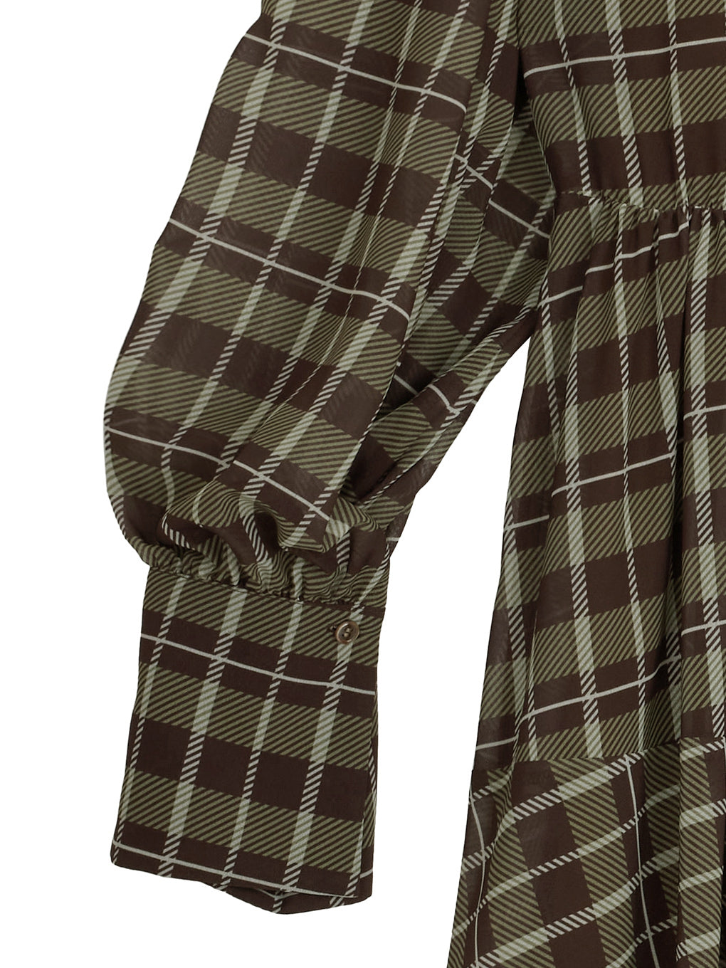 IRREGULAR PLAID PATTERN DRESS