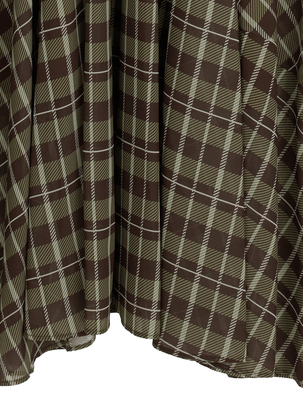 IRREGULAR PLAID PATTERN DRESS