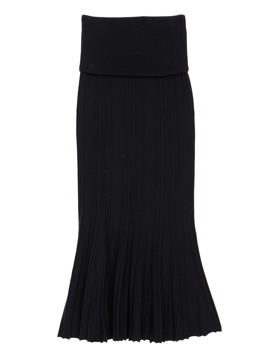 PLEATS CORSET KNIT SKIRT