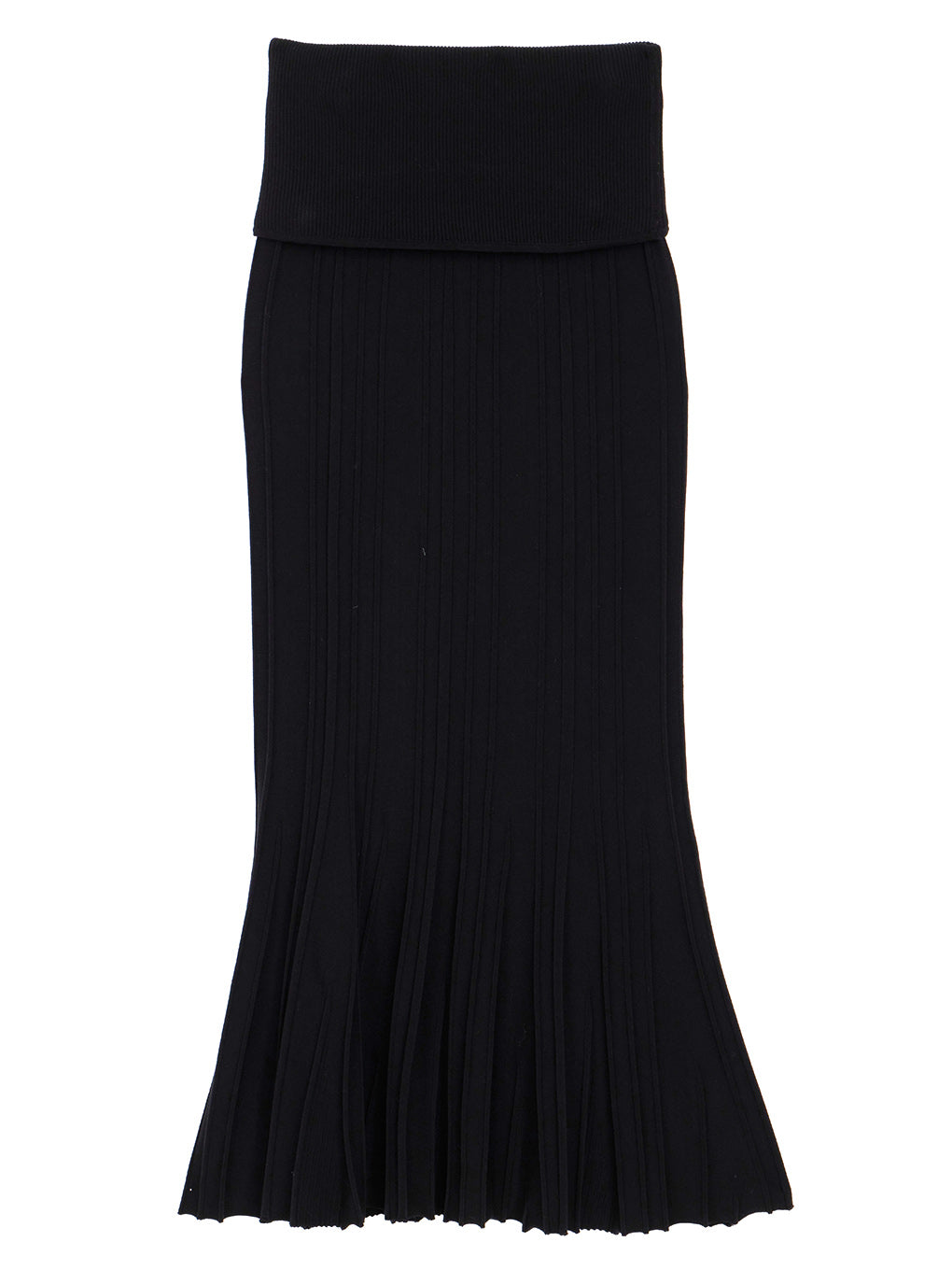 PLEATS CORSET KNIT SKIRT