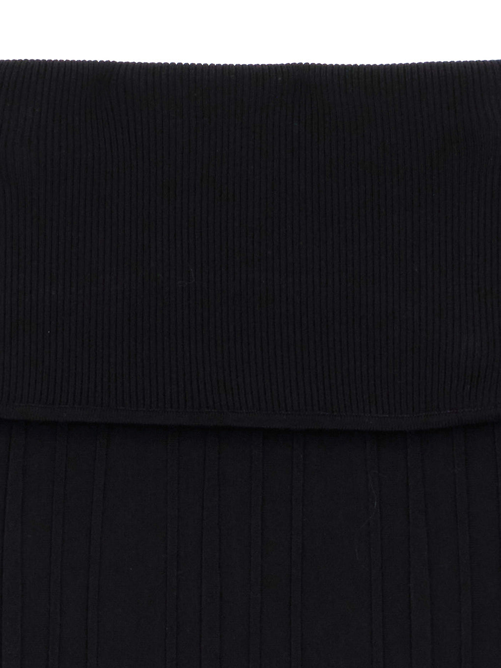 PLEATS CORSET KNIT SKIRT