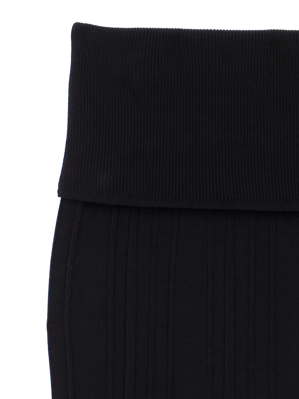 PLEATS CORSET KNIT SKIRT