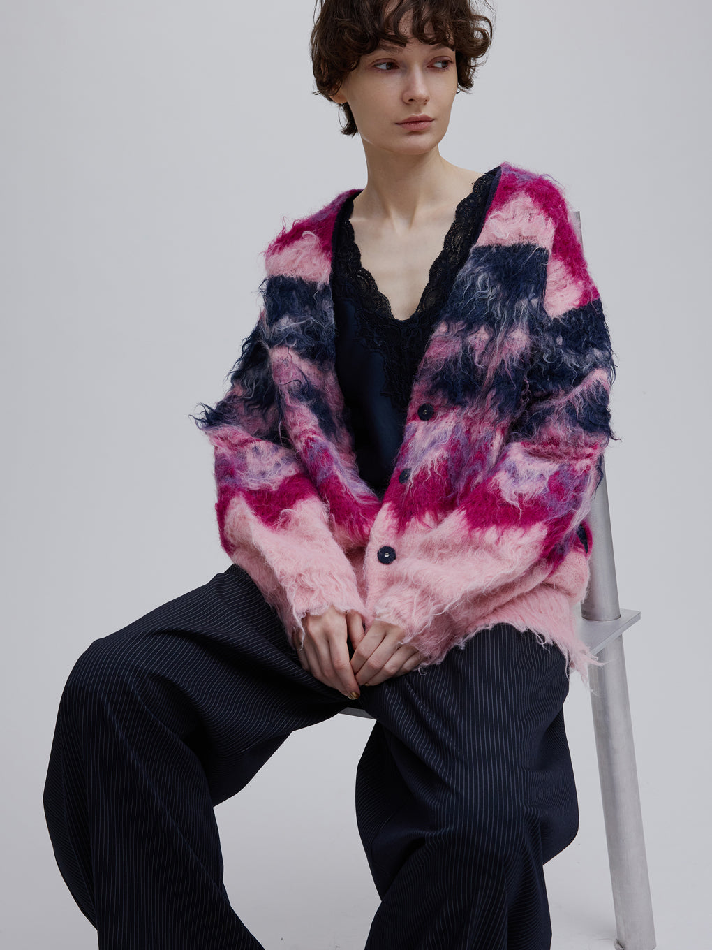 MONSTER SHAGGY LONG KNIT CARDIGAN