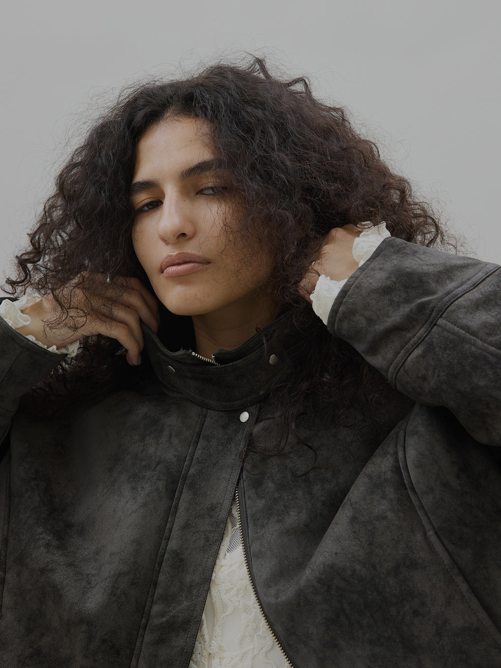 UND CRUSHED PADDED JACKET