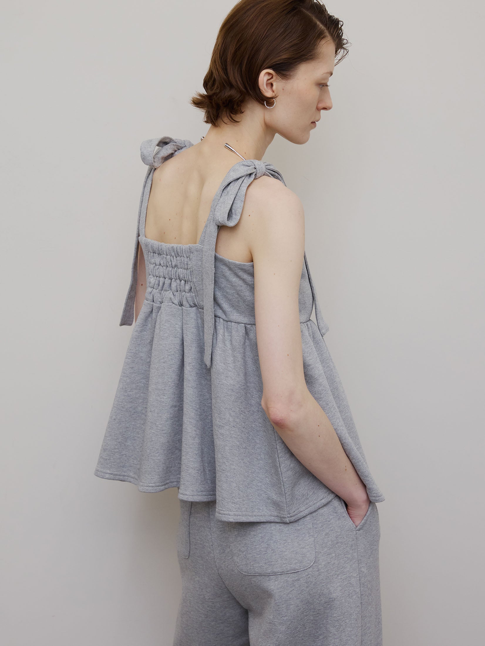 SWEAT PEPLUM SET ROMPERS