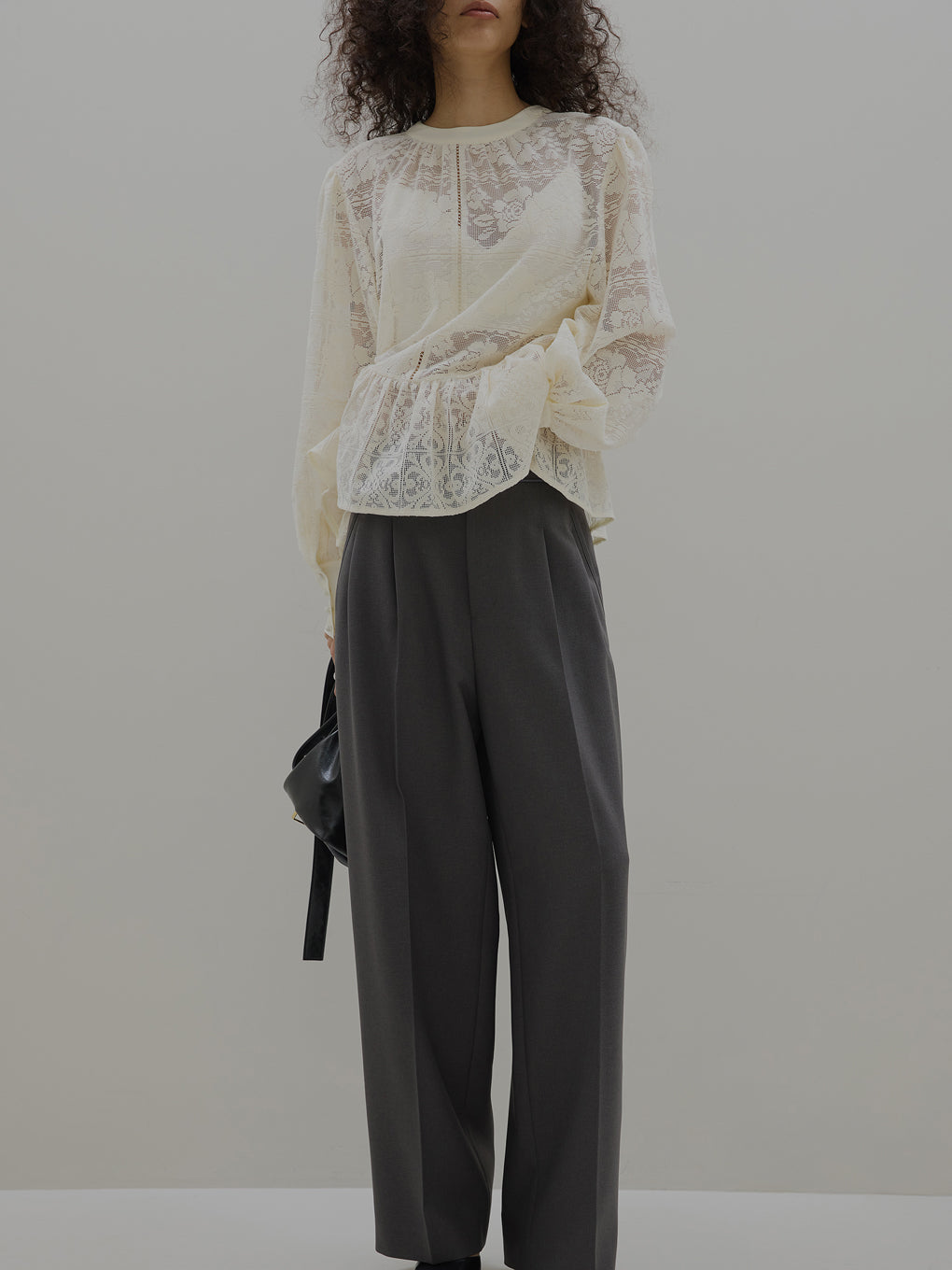 2WAY LACE PEPLUM BLOUSE